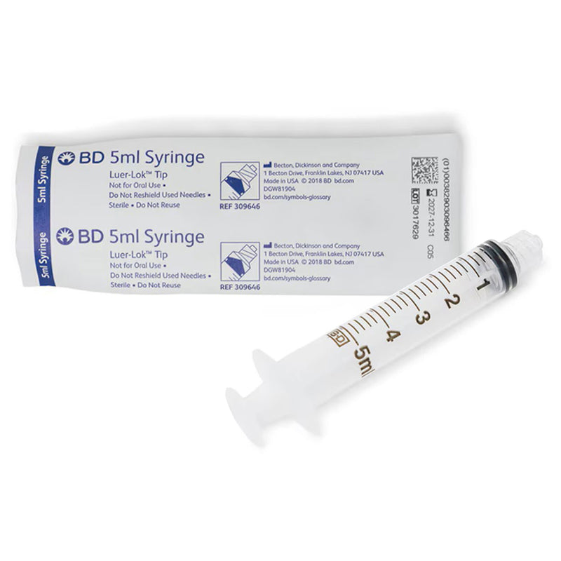 Syringe only 5 ml Luer-Lok Tip - 125 units per box