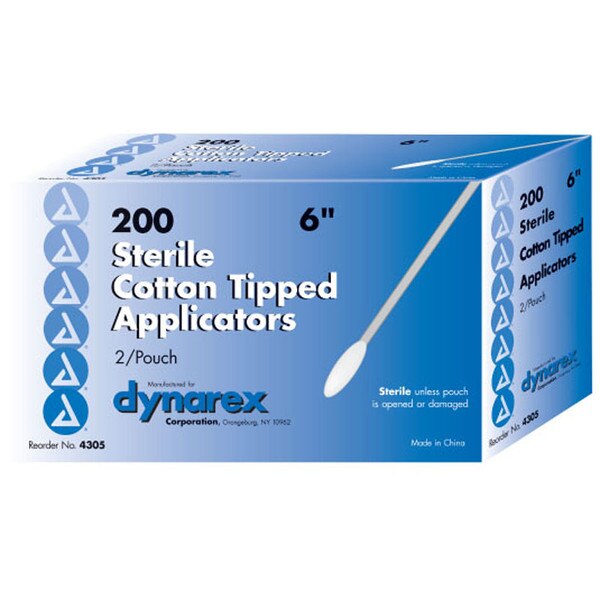 McKesson COTTON TIP APPLICATORS 6"(2EA/PK, 100PKS/BX – 100/Box