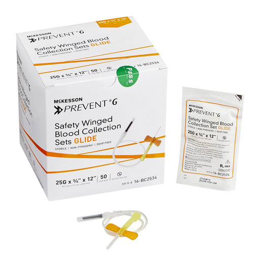McKesson Prevent G Blood Collection Set 21 Gauge – 50/Box