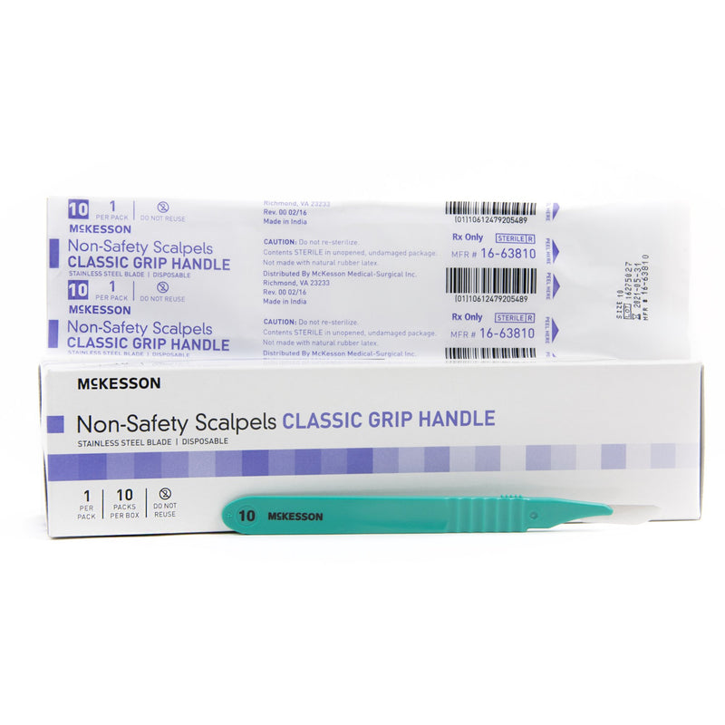 McKesson Scalpel No. 15 Stainless Steel / Plastic – 10/Box
