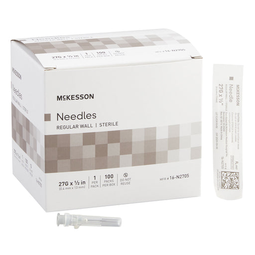 McKesson Hypodermic Needle 1/2 Inch Length 27 Gaug – 100/Box