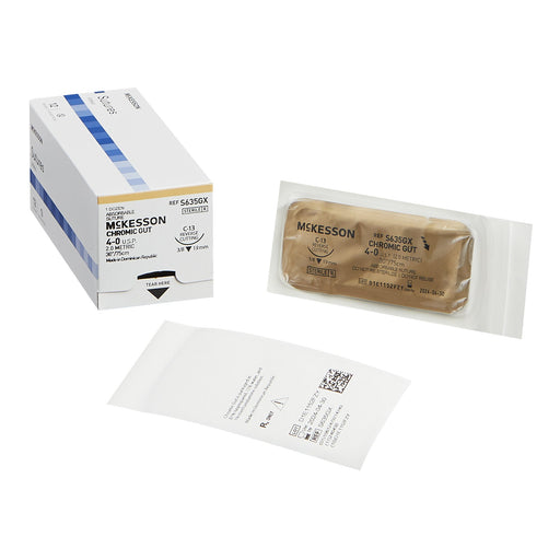 McKesson SUTURE, 4-0 GUT CHR 30" C-13 – 12/Box