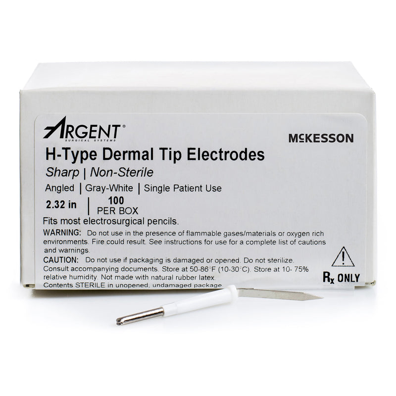 McKesson Dermal Tip Electrode Sharp Angled Blade T – 100/Box