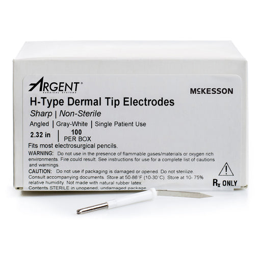 McKesson Dermal Tip Electrode Sharp Angled Blade T – 100/Box