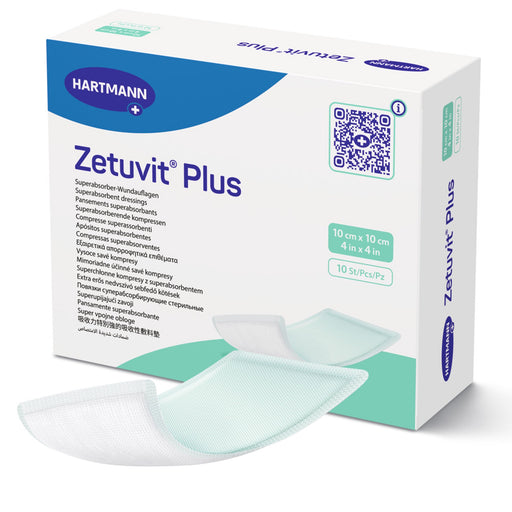 Super Absorbent Dressing Zetuvit Plus Without Adh – 10/Box