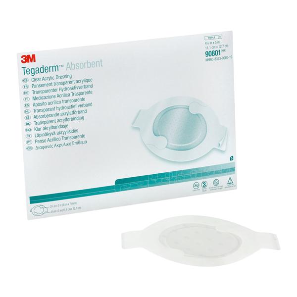 Solventum Corporation Absorbent Transparent Film Dressing Tegaderm – 10/Box