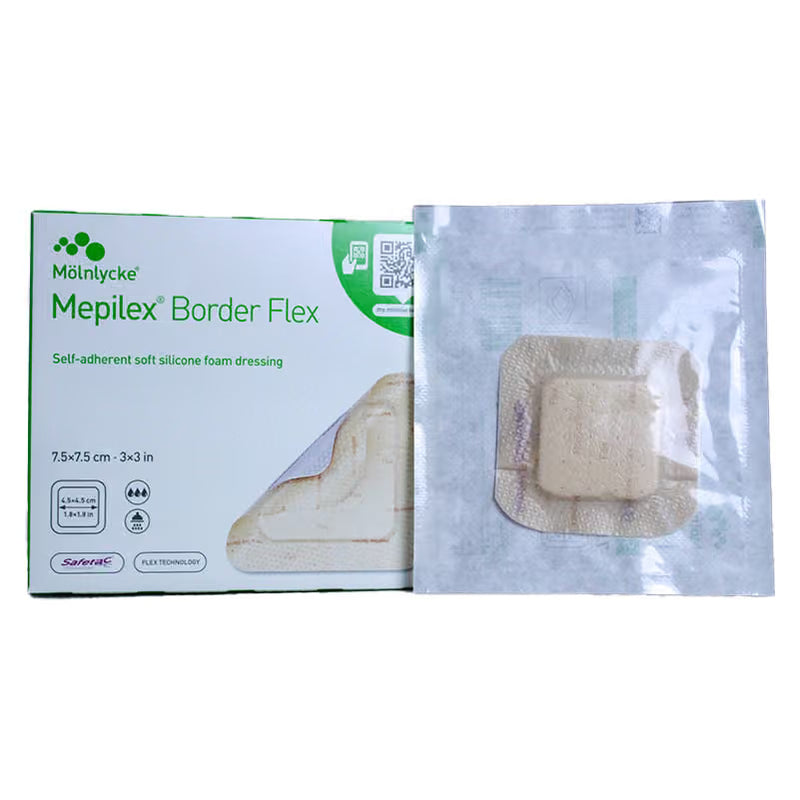 Foam Dressing, 3" x 3" (7.5 x 7.5cm) - 5 units per box