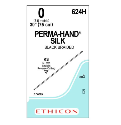Ethicon 0 PERMA HAND BLACK 1X30" SH – 1 ea