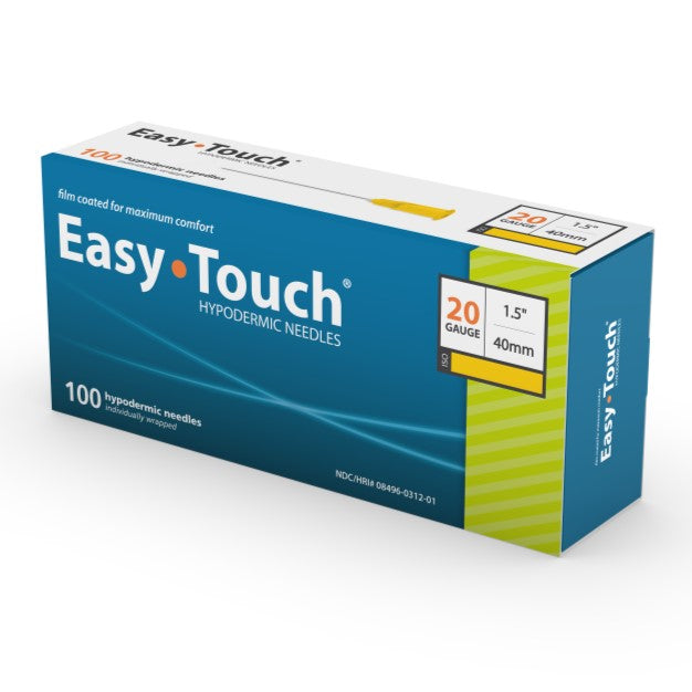 MHC Medical Hypodermic Needle 23G x 1" (25mm) Easy Touch – 100/Box