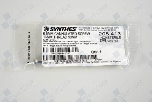 DePuy Synthes 6.5MM CANNULATED SCREW, 32MM THREAD, 65MM – 1 ea