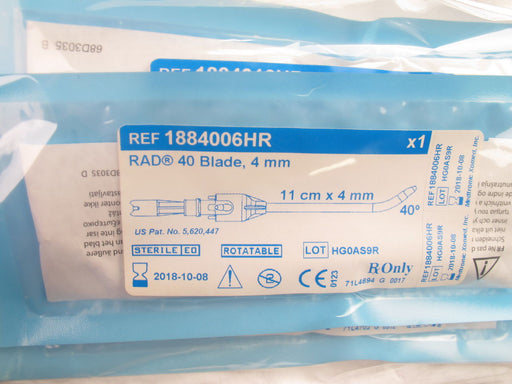 Medtronic 4.0MM RAD 60 ROTATABLE CURVED SINUS BLADE, 11CM – 1 ea