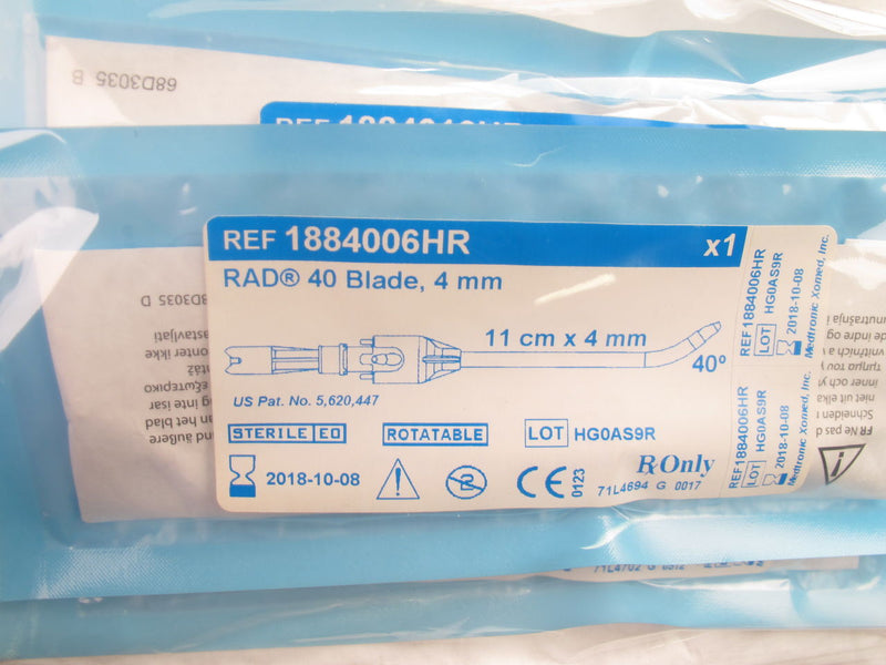 Medtronic XOMED RAD 40 CURVED SINUS BLADE, 40 DEGREE, 11CM X 4MM – 1 ea