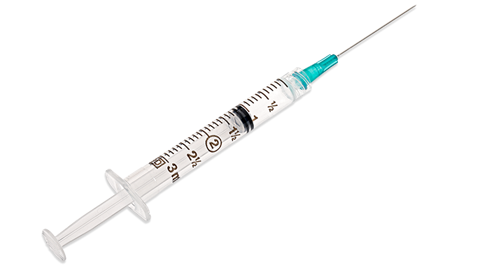BD Syringe with Hypodermic Needle PrecisionGlide 3 m Becton Dickinson – 100/Box