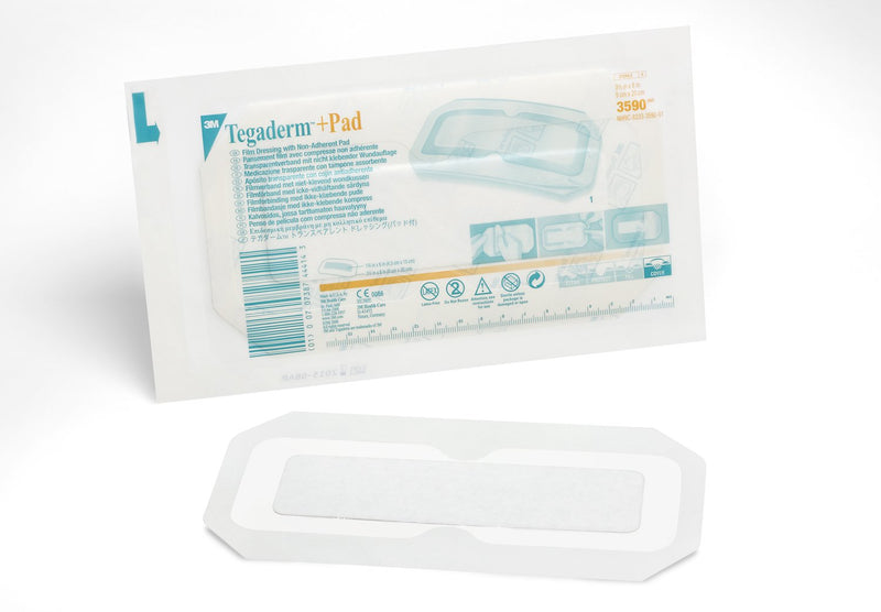McKesson Transparent Film Dressing with Pad Tegaderm – 25/Box