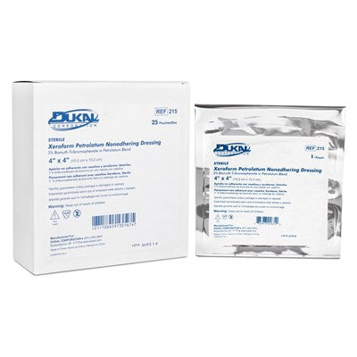 Dukal Xeroform Gauze Dressing, 4" X 4" – 1/Box