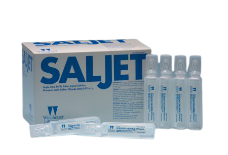 Whester Laboratories Saljet Sterile Saline Solution Sodium Chloride, P Winchester Laboratories – 40/Box