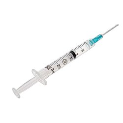 McKesson Syringe with Hypodermic Needle Prevent 3 – 100/Box