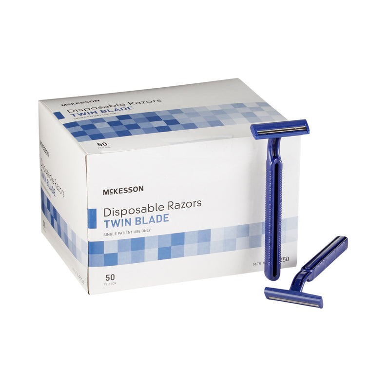 McKesson Razor Twin Blade Disposable – 50/Box