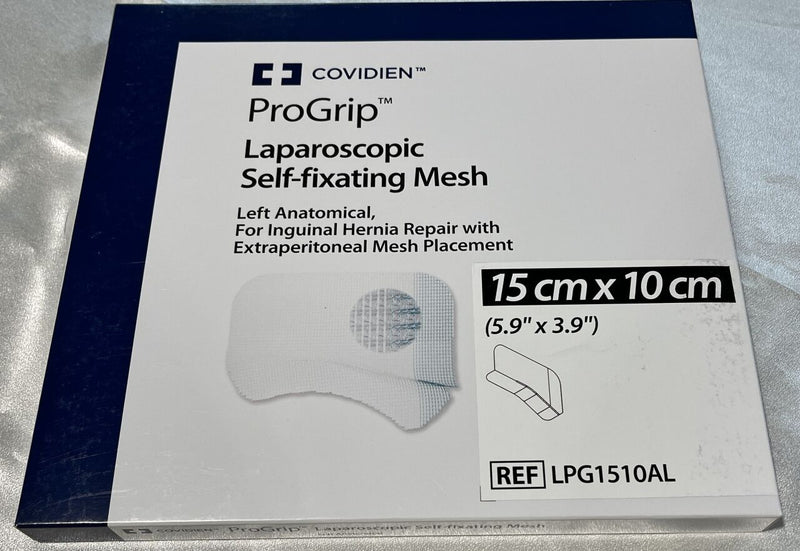 Covidien PROGRIP LAPAROSCOPIC SELF-FIXATING MESH LEFT ANATOMICAL 15CM X 10CM – 1 ea