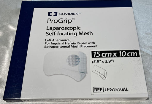Covidien PROGRIP LAPAROSCOPIC SELF-FIXATING MESH LEFT ANATOMICAL 15CM X 10CM – 1 ea