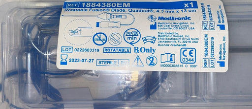 Medtronic 4.3MM ROTATABLE QUADCUT BLADE, 13CM – 1 ea