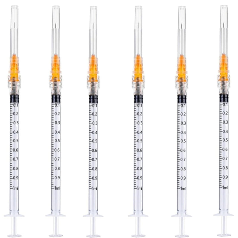 McKesson Syringe with Hypodermic Needle 1 mL 25 Gauge 5/8 I – 100/Box