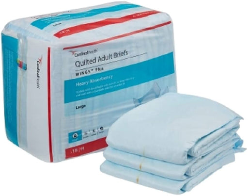 Cardinal Health Wings Adult Briefs, Large, 45"-58" - 18 units per bag