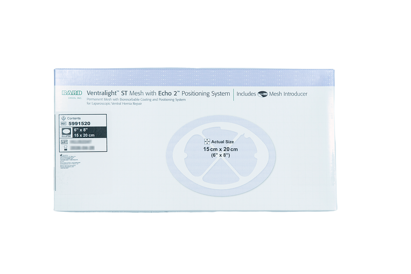 Bard Davol Ventralight ST Mesh w/Echo2 Positioning System Ellipse 6 x 8inch – 1 ea