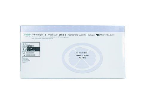Bard Davol Ventralight ST Mesh w/Echo2 Positioning System Ellipse 6 x 8inch – 1 ea