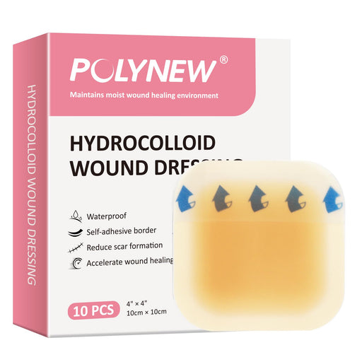 Cardinal Health Hydrocolloid (W/Border) (4"X4") – 10/Box