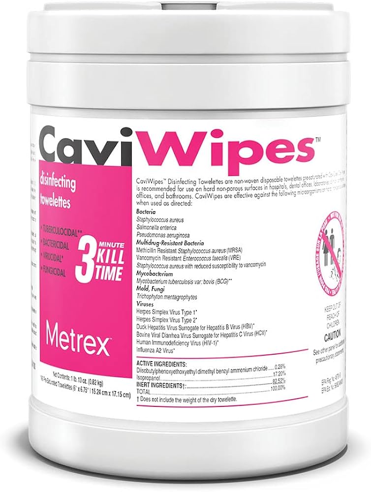 Metrex CaviWipe™ Bleach, 6" x 10.5" – 1 ea