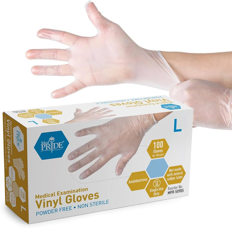Pro Advantage Vinyl Exam Glove, X-large – 100/Box