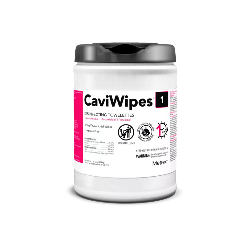 CaviWipes1™, 9" x 12" - 65 units per canister