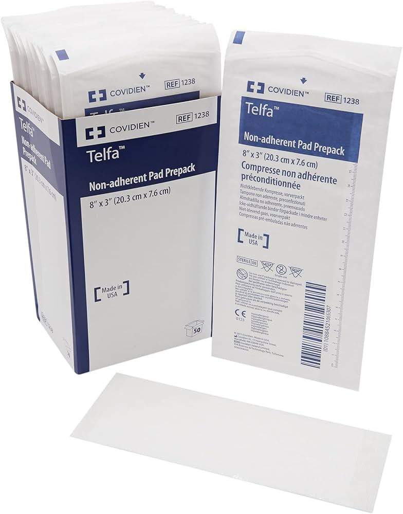 McKesson NON-ADHERENT PAD (TELFA) 3" X 8" – 50/Box