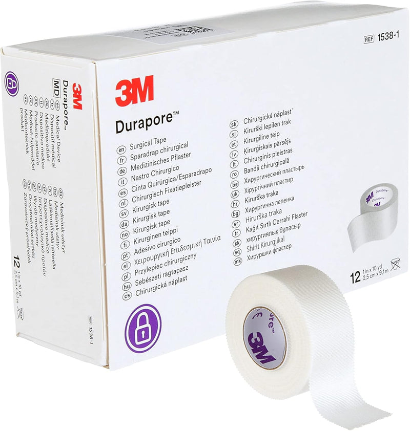 Medline TAPE (PAPER) 1X10yds (12RL/BX) – 12/Box