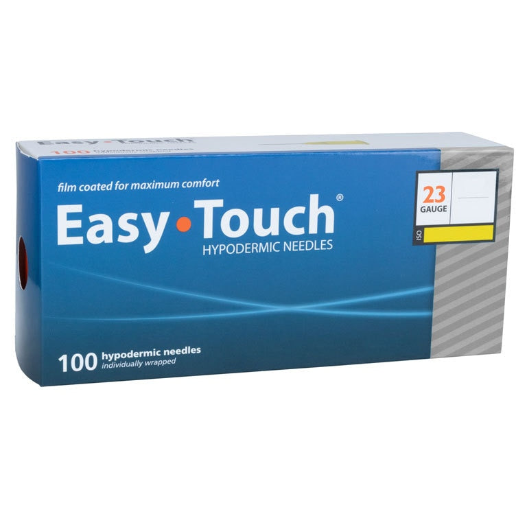 MHC Medical Hypodermic Needle 23G x 1.5" (40mm) Easy Touch – 100/Box