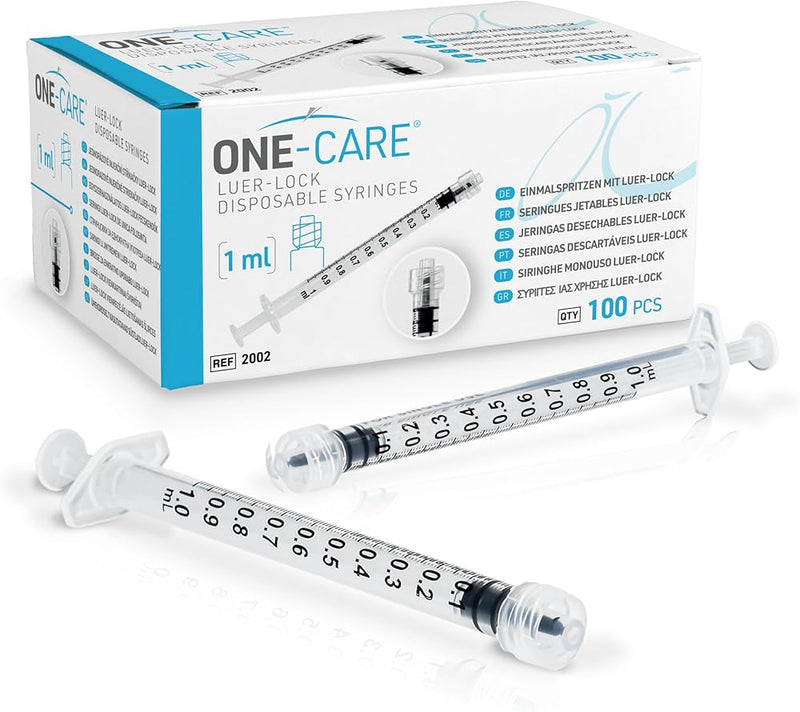 Metier Medical Hypodermic Standard Syringe 1 ml Low Dead Space – 100/Box