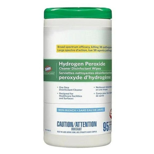 Clorox Healthcare® Hydrogen Peroxide Cleaner Disinfectant Wipes, 6.75 x 9, 95 - 95 units per canister