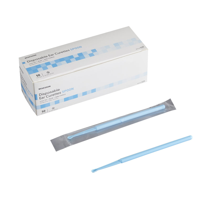 McKesson Ear Curette Single-ended Handle with Groo – 50/Box