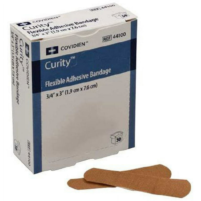 Cardinal Health Adhesive Strip Curity 3/4 X 3 Inch Fabric Rectang – 50/Box