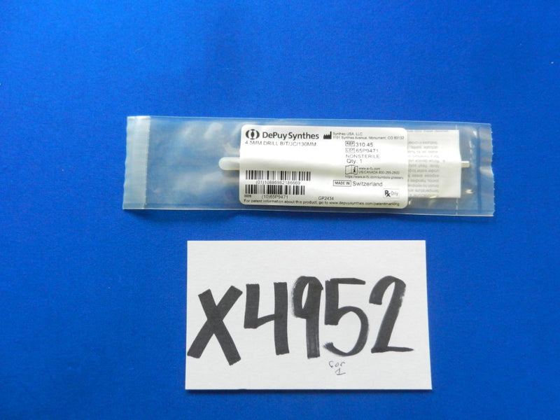 DePuy Synthes 4.5MM DRILL BIT, JC 130MM – 1 ea