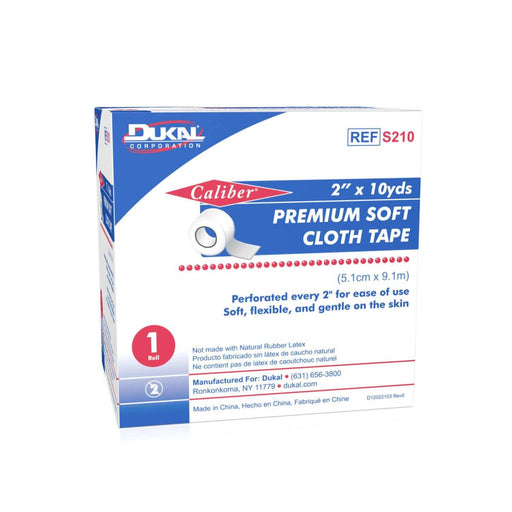 Dukal Soft Cloth Tape, 2" x 10 yd - 50 rolls per box
