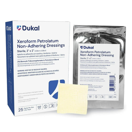 Dukal Xeroform Gauze Dressing, 2" X 2" – 1/Box