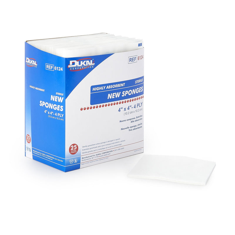 Dukal Gauze Sponge, 2" X 2" - 200 units per bag