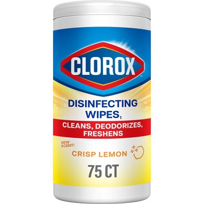 Clorox Disinfecting Wipes, Crisp Lemon – 6/Box