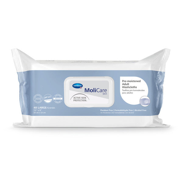 Hartmann USA, Pre-Moistened Cleaning Washcloths, 9" x 13" Hartmann USA, . – 12 pks