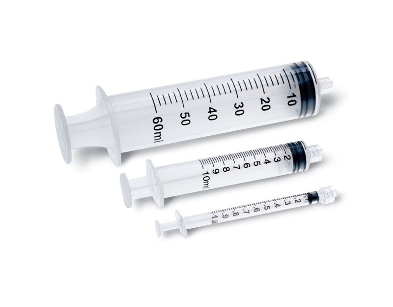 McKesson Empty Syringe with Luer Lock, 60ML – 25/Box