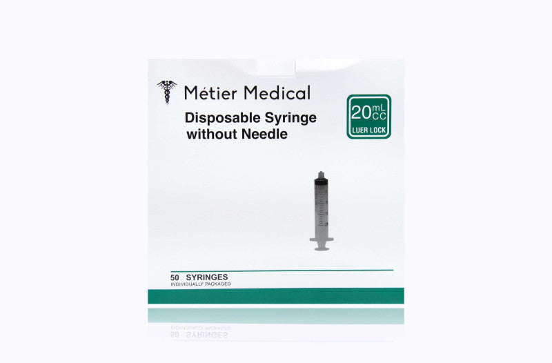 Hypodermic Standard Syringe 20 ml - 50 units per box