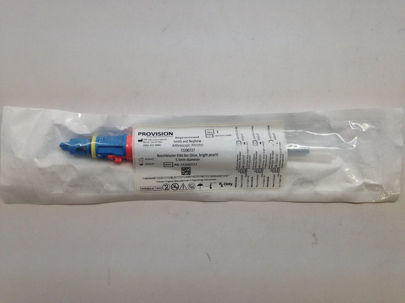 Smith & Nephew DYONICS ELITE NOTCHBLASTER BURR, 5.5MM HEAD DIAMETER, PEACH LATCH – 1 ea
