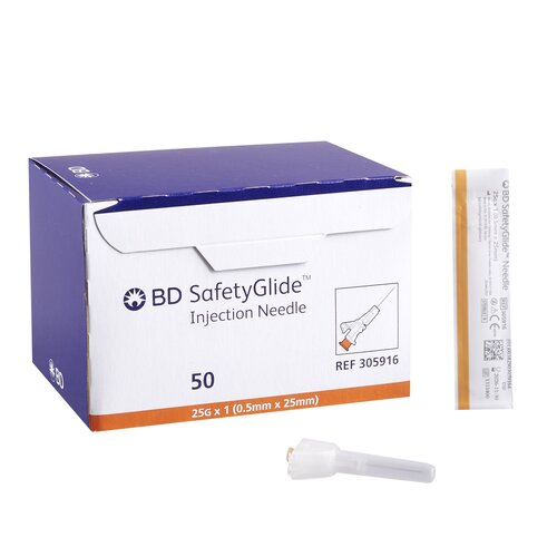 Metier Medical Hypodermic Standard Needle 25G x 5/8'' – 100/Box